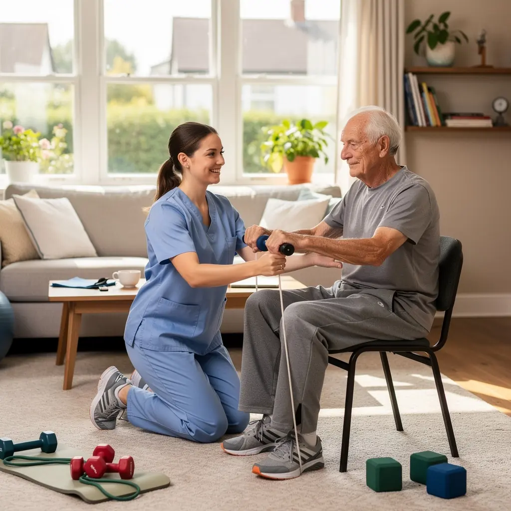 Mājas vide, kur sirmgalvji saņem aprūpi un atbalstu.